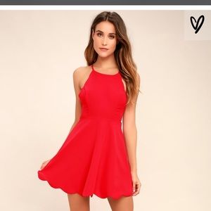 Red Backless Lulus Party Dress